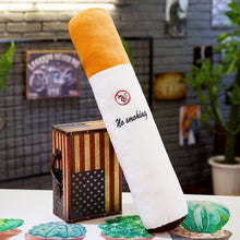 Load image into Gallery viewer, Creative Smoking Cylindrical Plush Pillow
