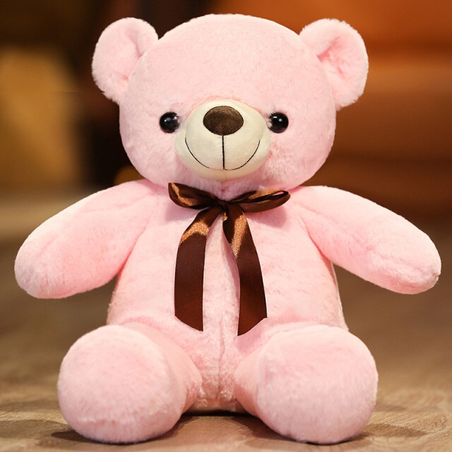  GRANDFINE Luxury Pink Striped Teddy Bear Cloth Doll, Classic  Handmade Joint Bear, Premium Present for Kids, Nursey Room décor 35cm :  Toys & Games