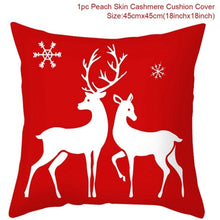 Load image into Gallery viewer, Christmas Cushion Covers in Red 45x45cm
