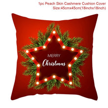 Load image into Gallery viewer, Christmas Cushion Covers in Red 45x45cm
