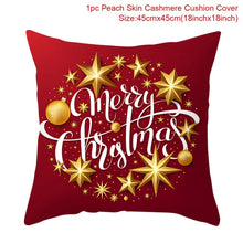 Load image into Gallery viewer, Christmas Cushion Covers in Red 45x45cm
