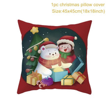 Load image into Gallery viewer, Christmas Cushion Covers in Red 45x45cm
