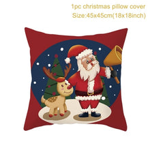 Load image into Gallery viewer, Christmas Cushion Covers in Red 45x45cm
