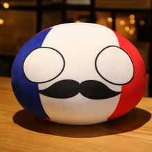 Load image into Gallery viewer, Country National Flag Ball Plush Toy, russia national flag plush toy, USA national flag plushie, china national flag plush, russia national flag plush, Japan national flag plush, UK national flag plush, london national flag plush
