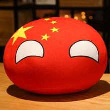 Load image into Gallery viewer, Country National Flag Ball Plush Toy, russia national flag plush toy, USA national flag plushie, china national flag plush, russia national flag plush, Japan national flag plush, UK national flag plush, london national flag plush
