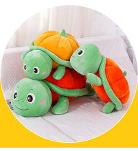 Load image into Gallery viewer, Halloween Pumpkin Shell Turtle Plush Toy
