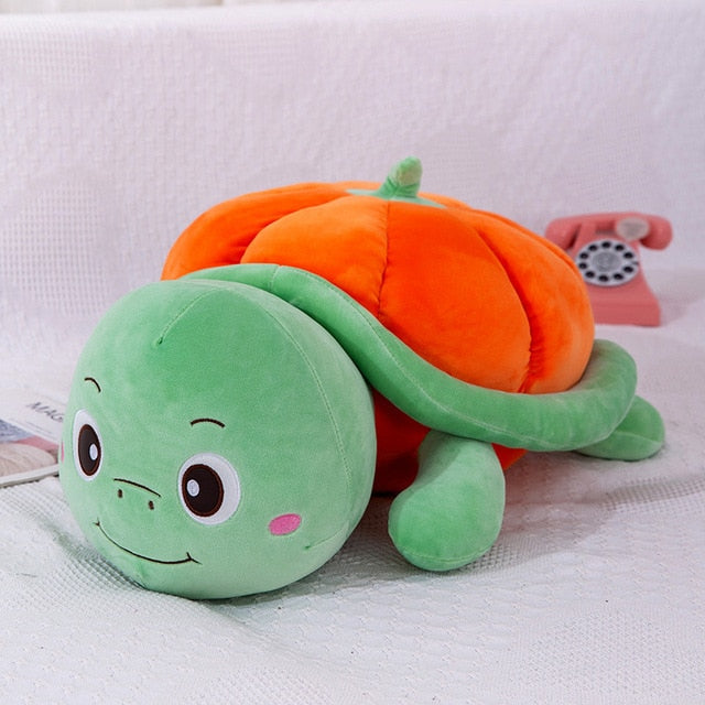 Halloween Pumpkin Shell Turtle Plush Toy