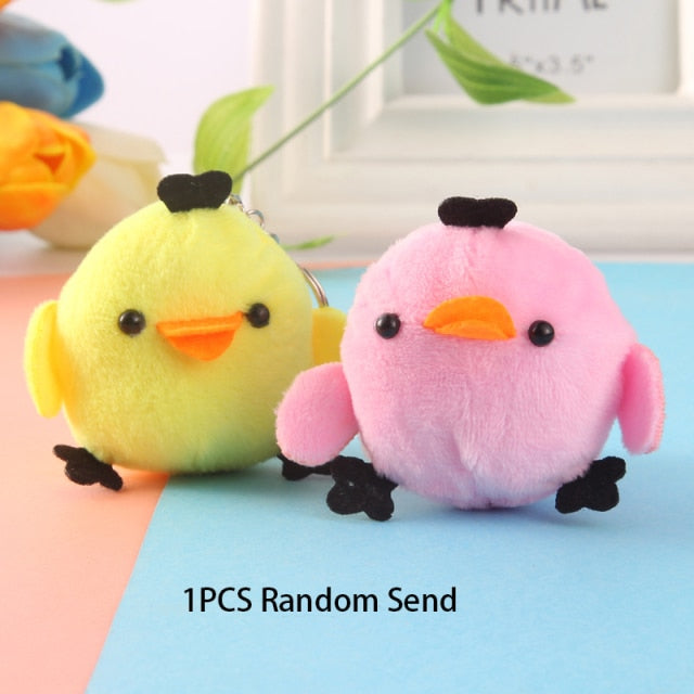 Cute Plush Chick Keychain