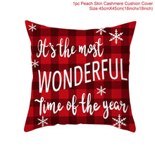 Load image into Gallery viewer, Christmas Cushion Covers in Red 45x45cm
