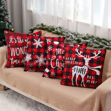 Load image into Gallery viewer, Christmas Cushion Covers in Red 45x45cm
