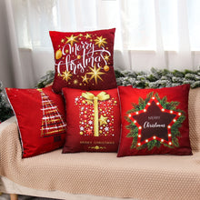 Load image into Gallery viewer, Christmas Cushion Covers in Red 45x45cm
