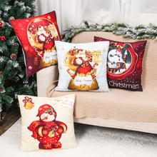 Load image into Gallery viewer, Christmas Cushion Covers in Red 45x45cm
