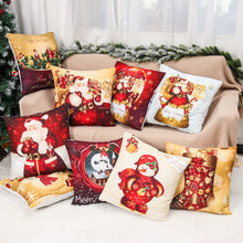 Load image into Gallery viewer, Christmas Cushion Covers in Red 45x45cm
