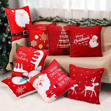 Load image into Gallery viewer, Christmas Cushion Covers in Red 45x45cm
