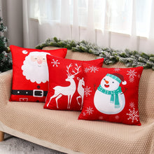 Load image into Gallery viewer, Christmas Cushion Covers in Red 45x45cm
