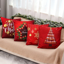 Load image into Gallery viewer, Christmas Cushion Covers in Red 45x45cm
