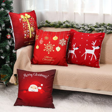 Load image into Gallery viewer, Christmas Cushion Covers in Red 45x45cm
