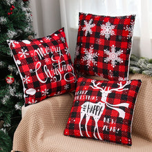 Load image into Gallery viewer, Christmas Cushion Covers in Red 45x45cm
