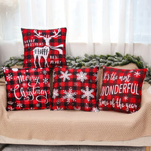 Load image into Gallery viewer, Christmas Cushion Covers in Red 45x45cm
