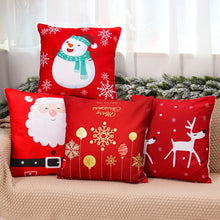 Load image into Gallery viewer, Christmas Cushion Covers in Red 45x45cm
