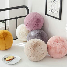 Load image into Gallery viewer, Nordic Velvet Pure Color Round Cushion
